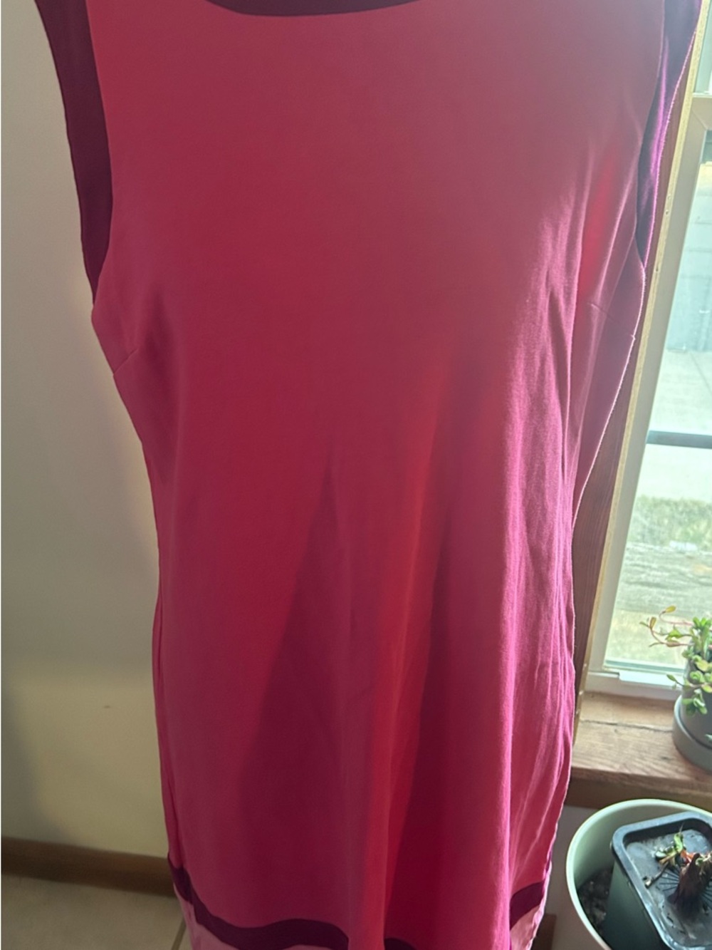 New York & Company Pink Sleeveless Midi Dress